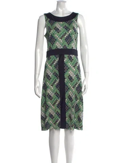 Pre-owned Tory Burch Silk Knee-length Dress In Multi