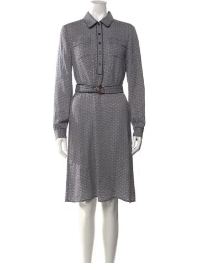 Pre-owned Tory Burch Silk Knee-length Dress In Multi