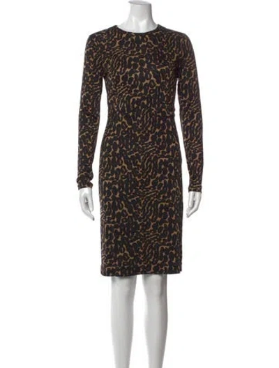 Pre-owned Tory Burch Silk Knee-length Dress In Multicolor