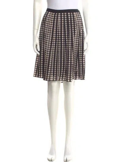 Pre-owned Tory Burch Silk Knee-length Skirt In Multi