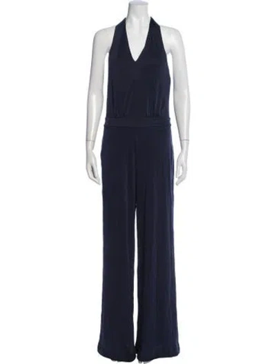 Pre-owned Tory Burch Silk Long Dress In Blue