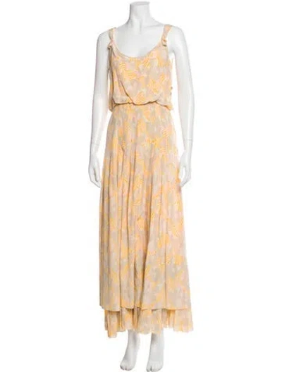 Pre-owned Tory Burch Silk Long Dress In Pink