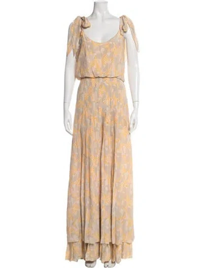 Pre-owned Tory Burch Silk Long Dress In Pink