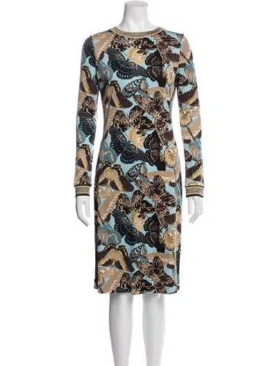 Pre-owned Tory Burch Silk Midi Length Dress