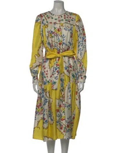 Pre-owned Tory Burch Silk Midi Length Dress