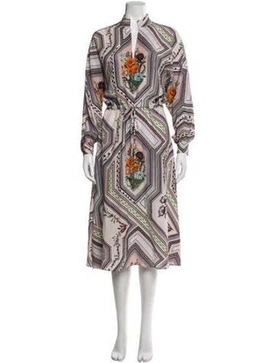 Pre-owned Tory Burch Silk Midi Length Dress