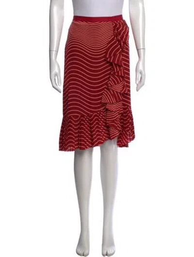 Pre-owned Tory Burch Silk Midi Length Skirt