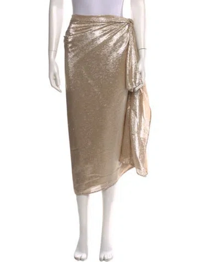 Pre-owned Tory Burch Silk Midi Length Skirt W/ Tags