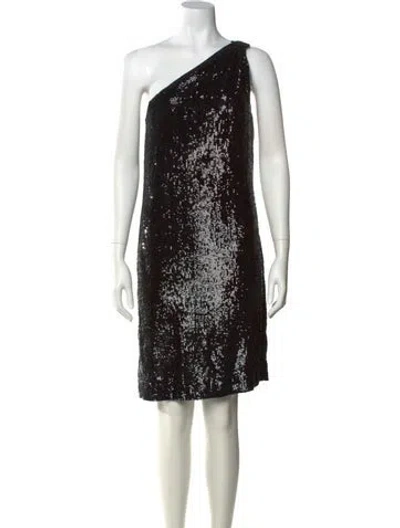 Pre-owned Tory Burch Silk Mini Dress In Black