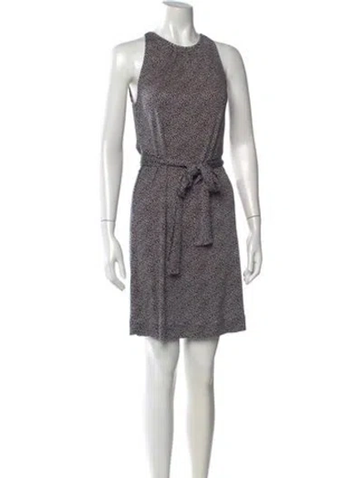 Pre-owned Tory Burch Silk Mini Dress In Black