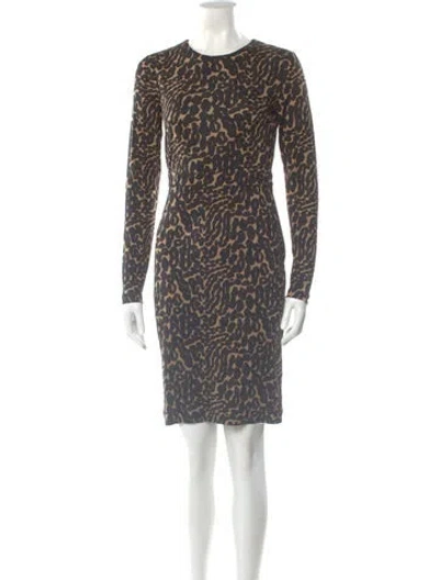 Pre-owned Tory Burch Silk Mini Dress In Multi