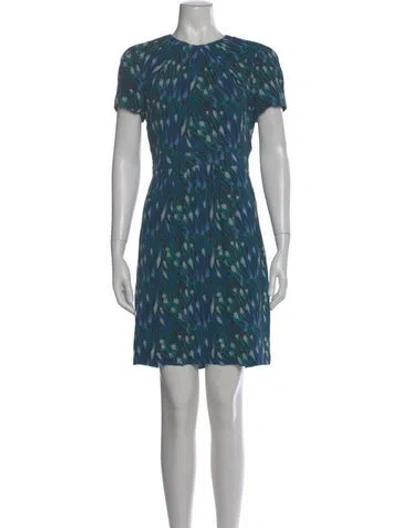 Pre-owned Tory Burch Silk Mini Dress In Multi