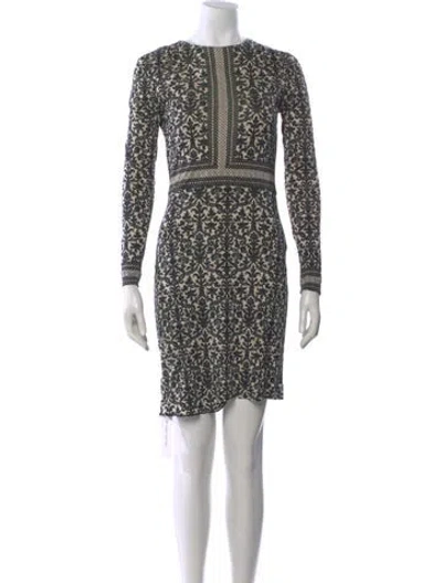 Pre-owned Tory Burch Silk Mini Dress In Multi