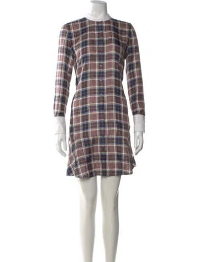 Pre-owned Tory Burch Silk Mini Dress In Multi