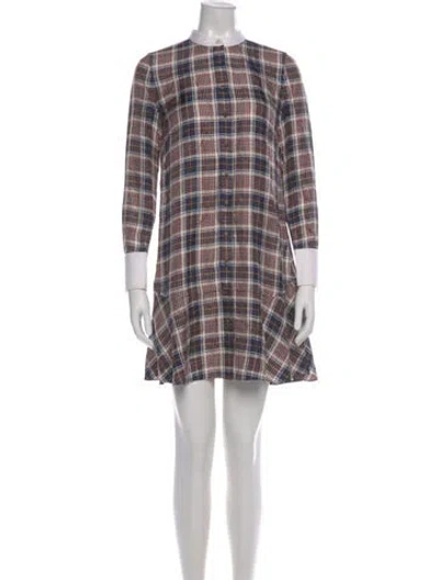 Pre-owned Tory Burch Silk Mini Dress In Multi