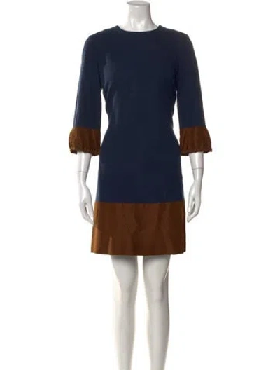 Pre-owned Tory Burch Silk Mini Dress In Multi