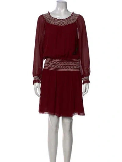 Pre-owned Tory Burch Silk Mini Dress In Multi