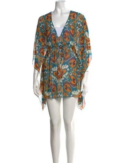 Pre-owned Tory Burch Silk Mini Dress In Neutrals