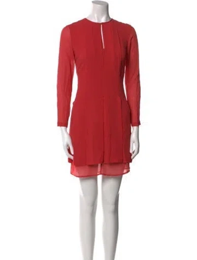 Pre-owned Tory Burch Silk Mini Dress In Pink