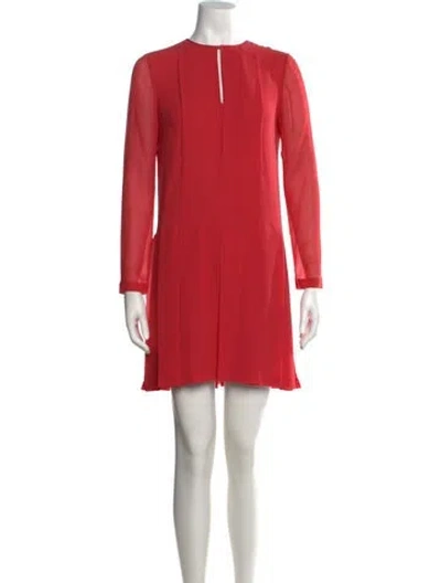 Pre-owned Tory Burch Silk Mini Dress In Pink