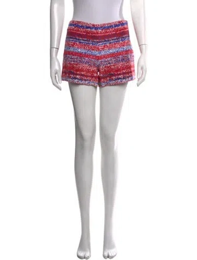 Pre-owned Tory Burch Silk Mini Shorts In Red