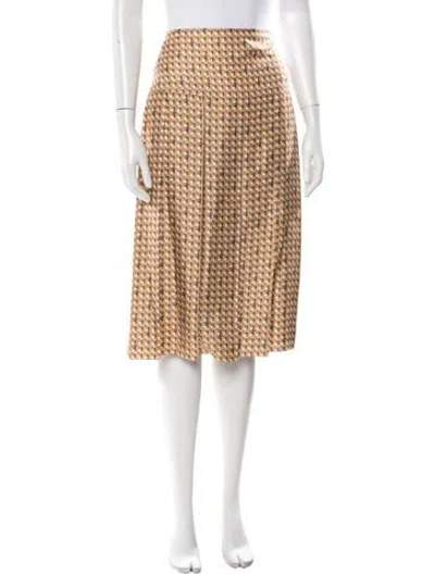 Pre-owned Tory Burch Silk Mini Skirt W/ Tags In Multi