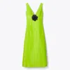 Tory Burch Silk Organza Dress In Green