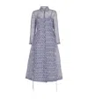 Tory Burch Graphic Printed Mid Length Shirt Dress In Blue