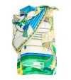 Tory Burch Silk Printed Cape And Top In Multi