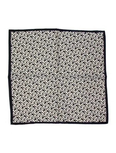 Pre-owned Tory Burch Silk Printed Scarf In Multi