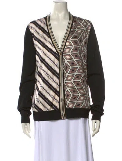 Pre-owned Tory Burch Silk Printed Sweatshirt