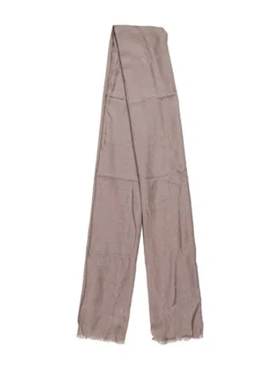 Pre-owned Tory Burch Silk Scarf In Neutral