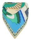 Tory Burch Silk Scarf-print Blouse In Multi