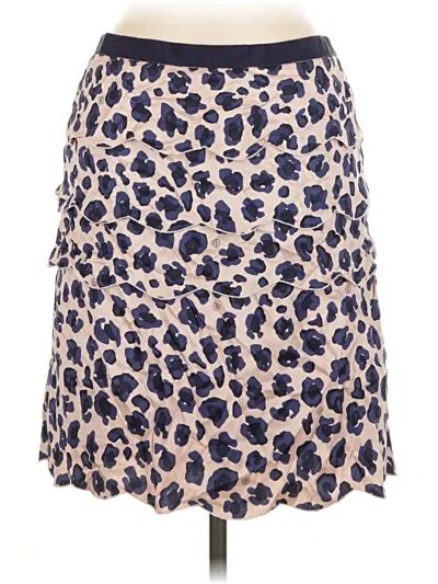 Pre-owned Tory Burch Silk Skirt In Blue