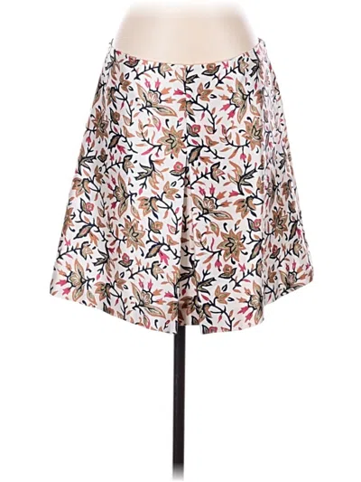 Pre-owned Tory Burch Silk Skirt In Brown