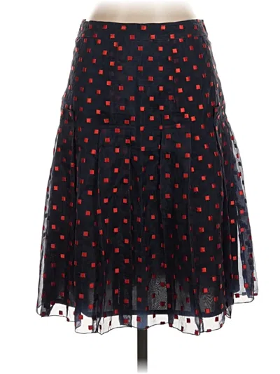 Pre-owned Tory Burch Silk Skirt In Red