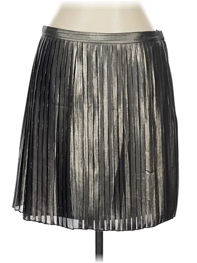 Pre-owned Tory Burch Silk Skirt In Silver