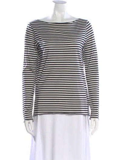 Pre-owned Tory Burch Silk Striped Top In Multi