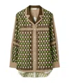Tory Burch Printed Silk Shirt In Multi