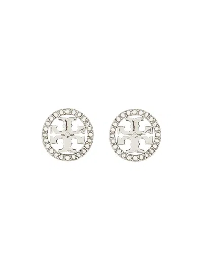 Tory Burch “图标”耳环 In Silver