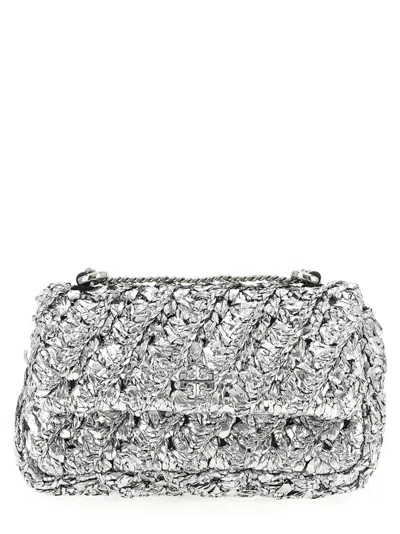 Tory Burch Silver Kira Mini Shoulder Bag