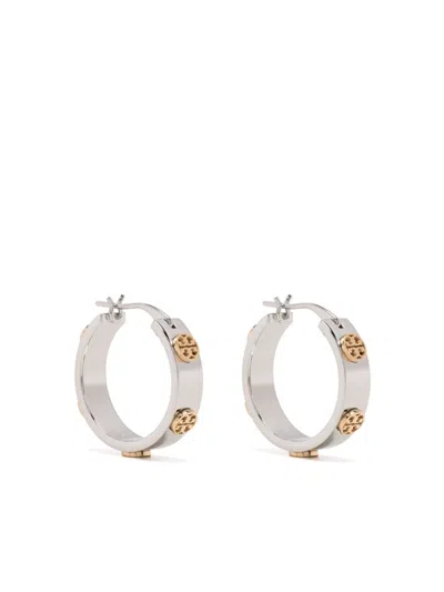 Tory Burch Silver Metal Miller Earrings