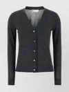 Tory Burch Dark Grey Wool Blend Simone Cardigan