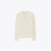 Tory Burch V-neck Button-up Cardigan In Neutral