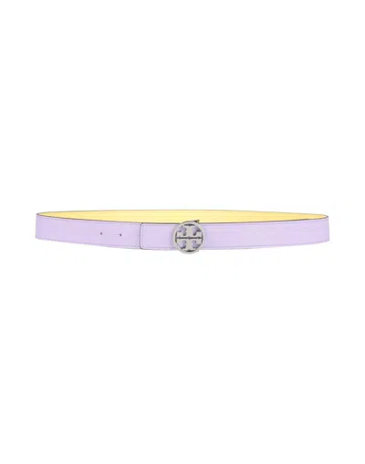 Tory Burch Simple Leather Belt In Purple