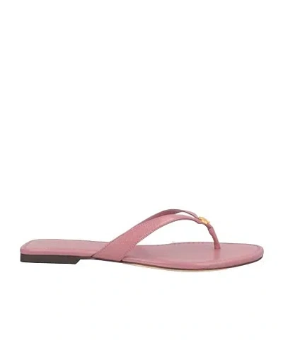 Tory Burch Simple Leather Sandals In Pink