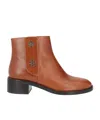 Tory Burch Simple Round-toe Ankle Boots In Multi
