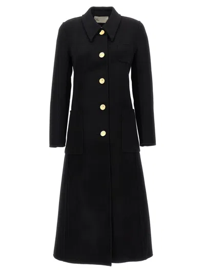 TORY BURCH SINGLE-BREASTED WOOL COAT