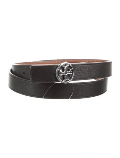 Pre-owned Tory Burch Skinny Leather Belt In Multi