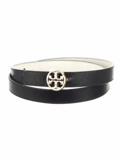 Pre-owned Tory Burch Skinny Leather Belt In Multi